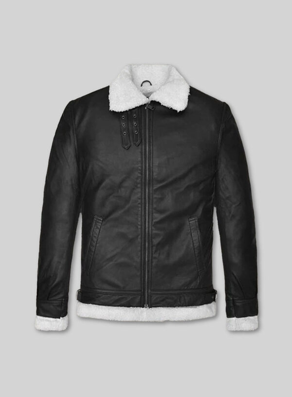 B3 Aviator Black Leather Jacket
