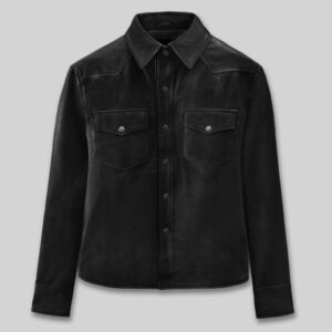 Leather Shirt Jacket - #1S